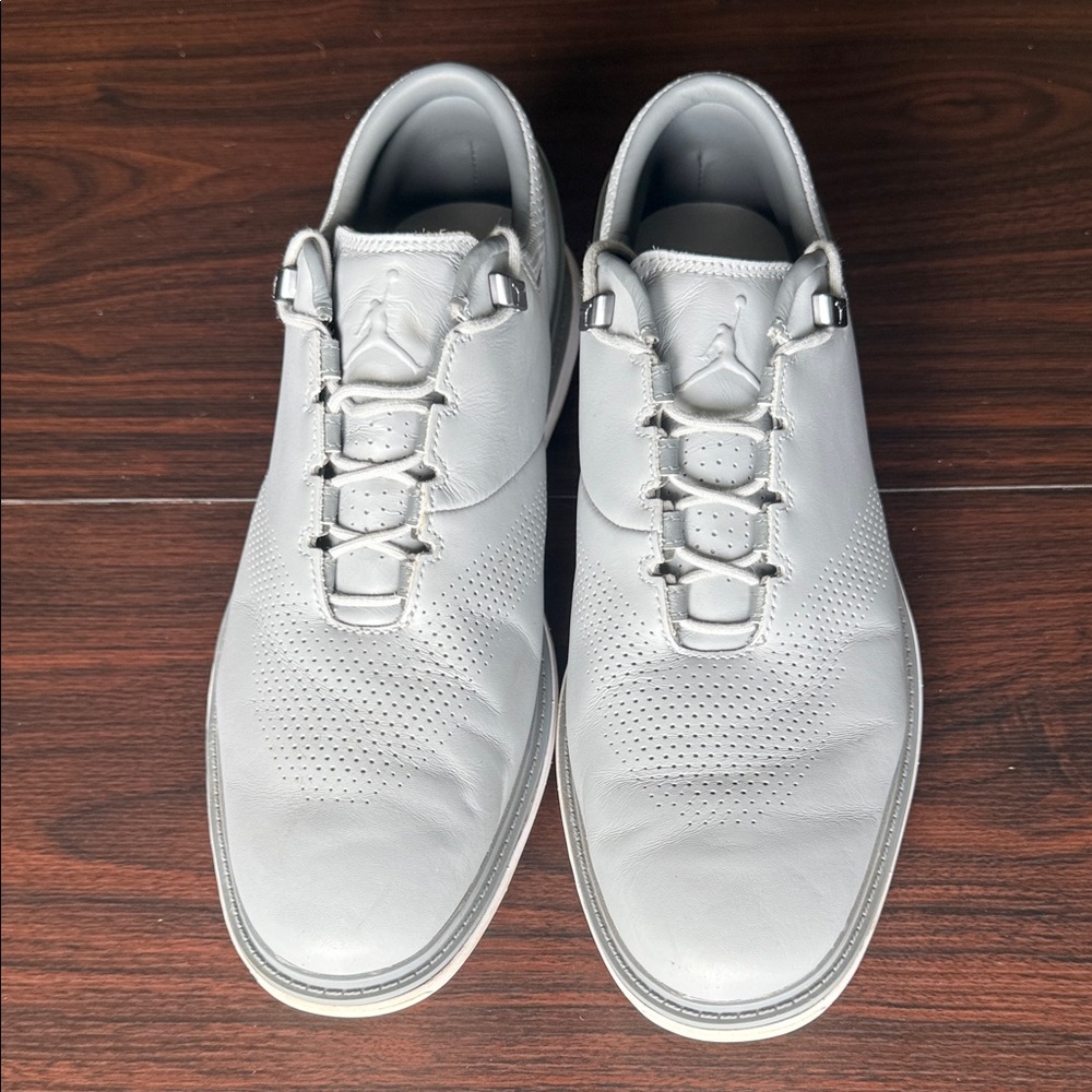 Jordan White Leather Oxfords